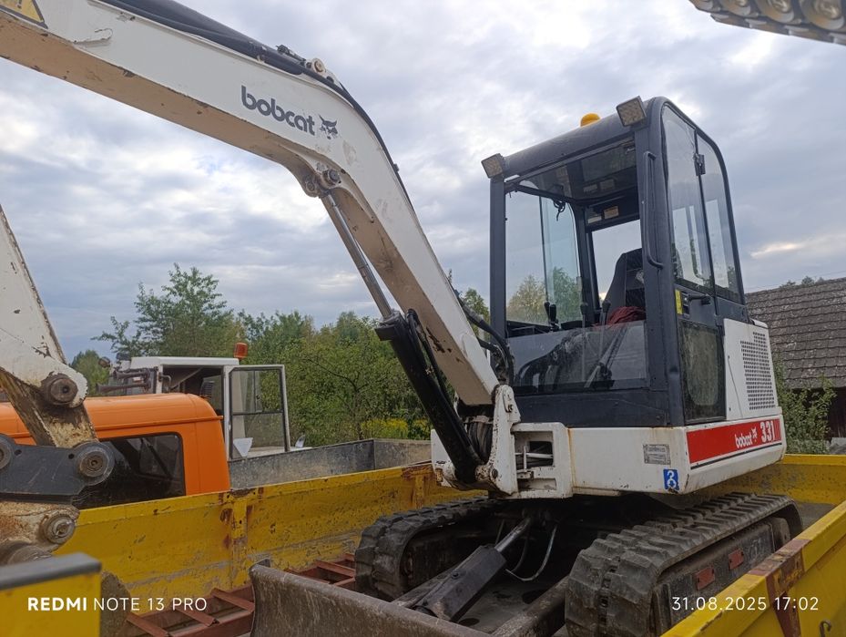 Bobcat 331 minikoparka Gąsienicowa zamiana na mniejszą