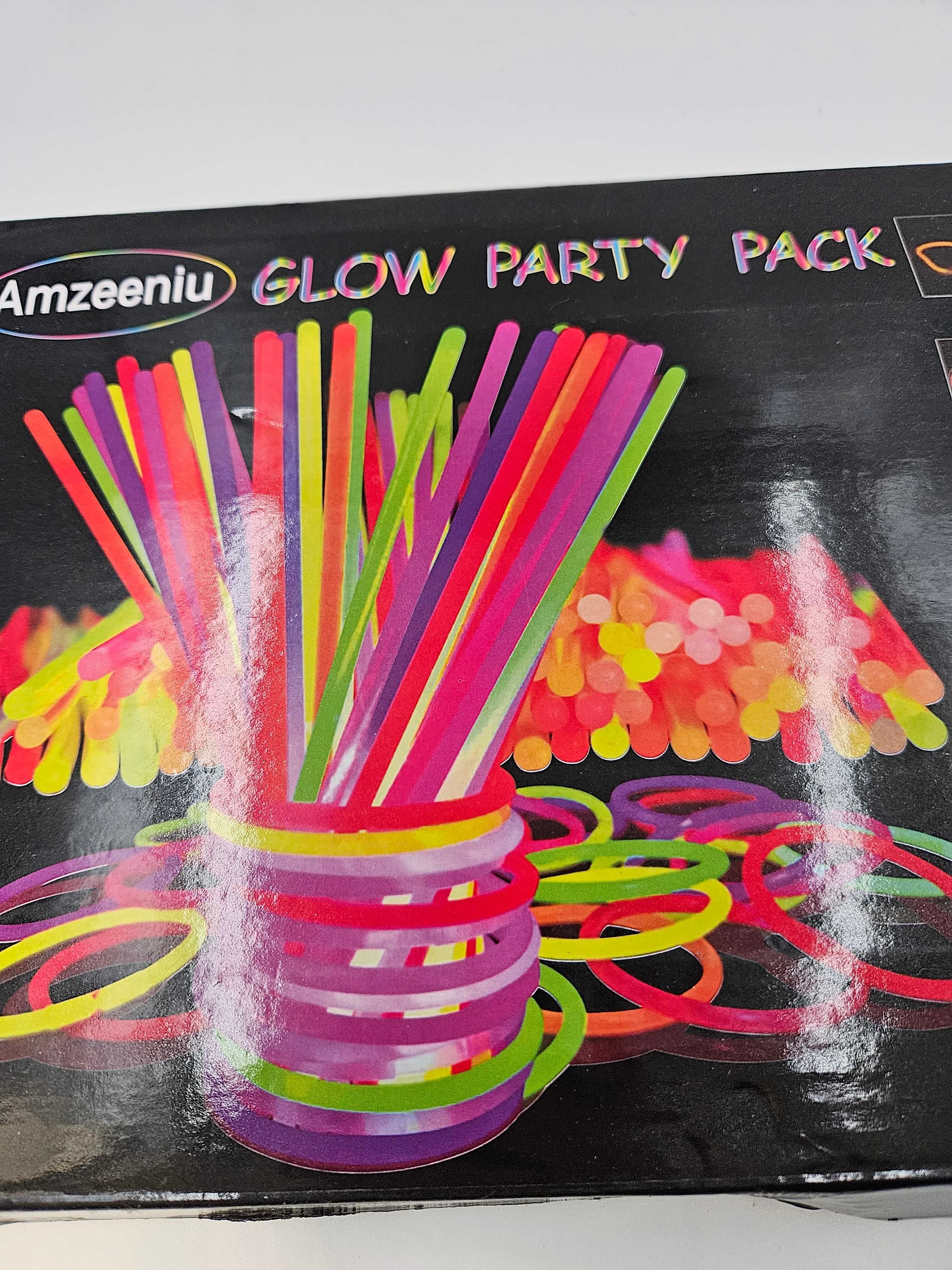 Świecące pałeczki, fluorescencyjne bransoletki, ze złączami