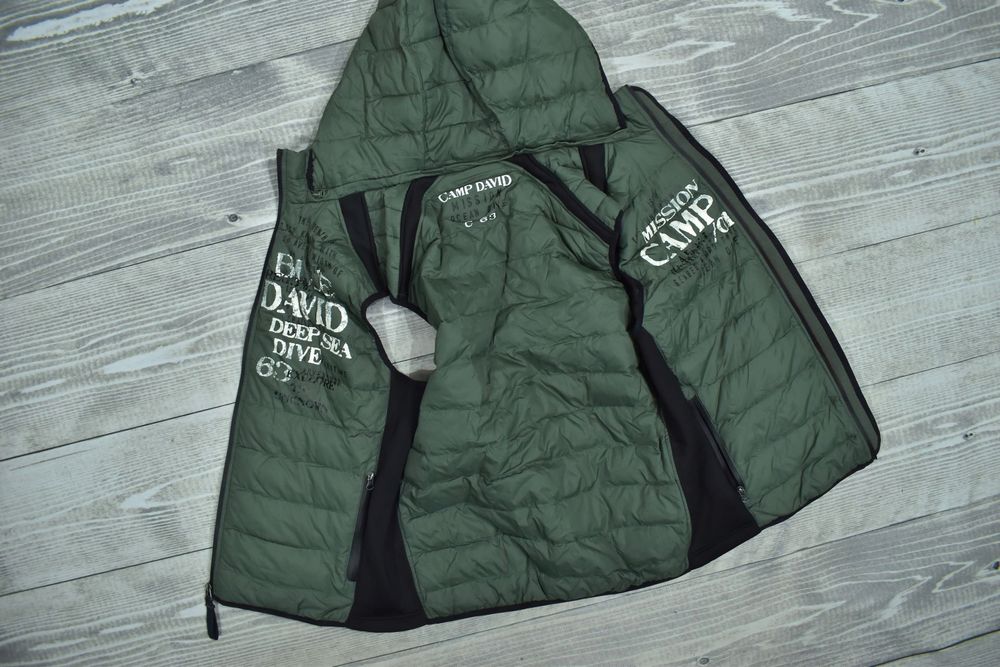 Camp David Ocieplana Pikowana Kamizelka Męska L