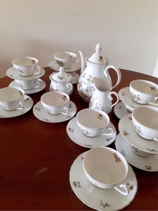Serviço chá SPAL antigo - conjunto 12 chávenas