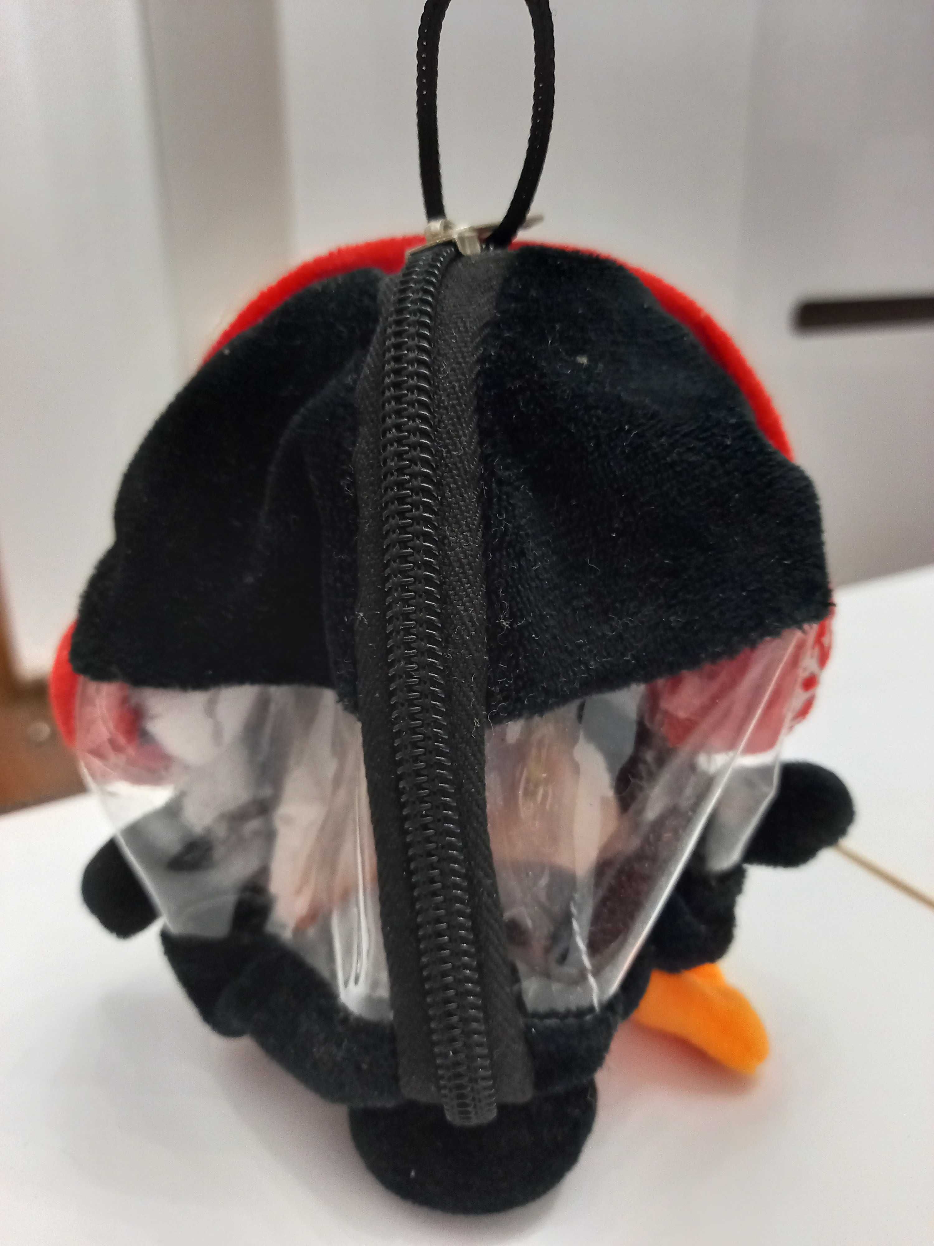 кошелек сумочка Птичка Пингвин с наушниками на молнии косметичка