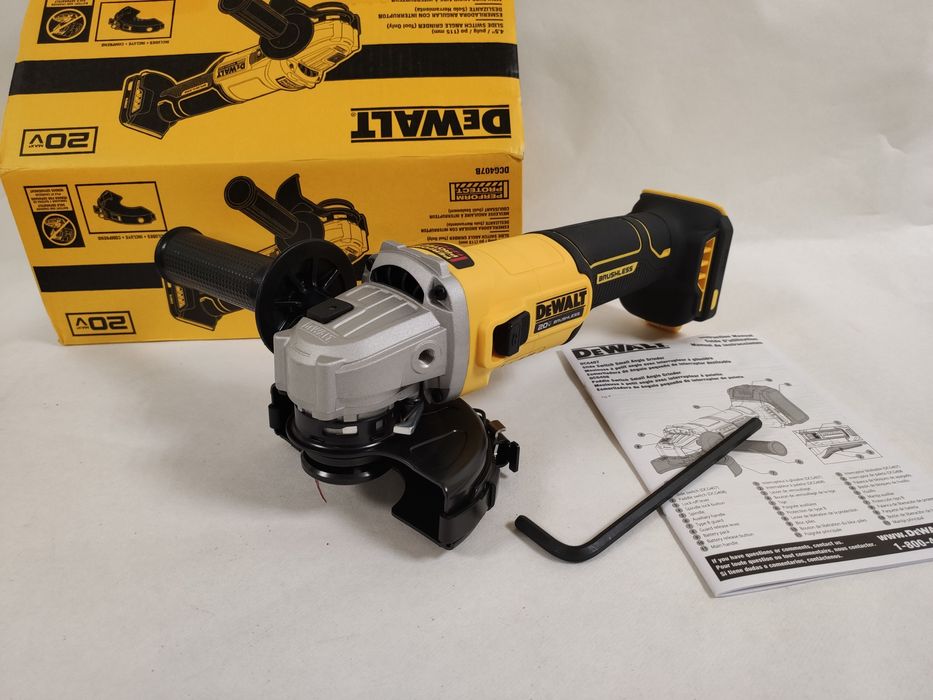Оригінальна безщіткова кутова шліфмашина болгарка DeWALT DCG407 XR 20V