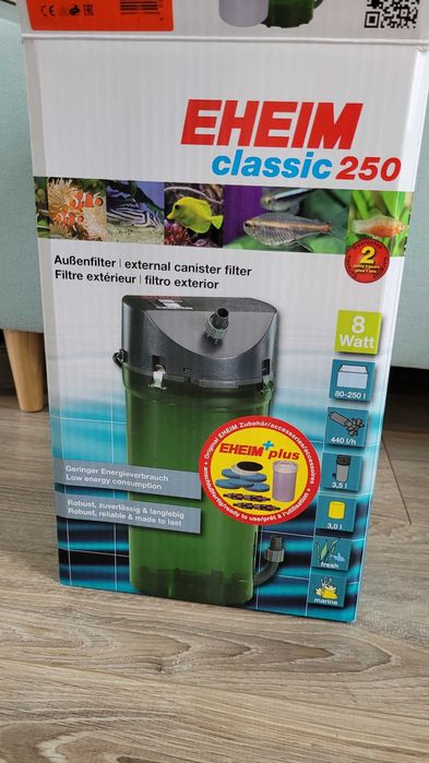 Eheim Classic 2213+ filtr do 250l wkłady + zawory