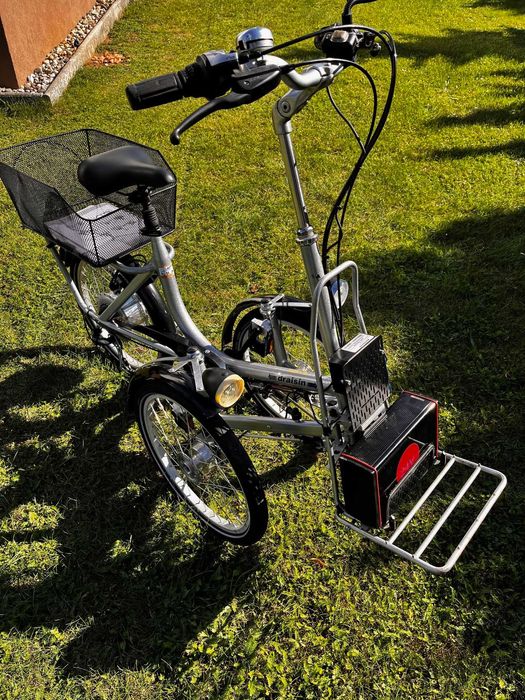 Rower elektryczny trzykołowy Draisin dla Seniora Inwalidzki Trójkołowy