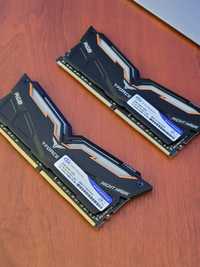 Оперативная память DDR4-3200 16Gb (2X8] RGB T-Force Night Hawk