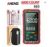 ANENG 683 inteligentny multimetr cyfrowy dotykowy AC/DC akumulator