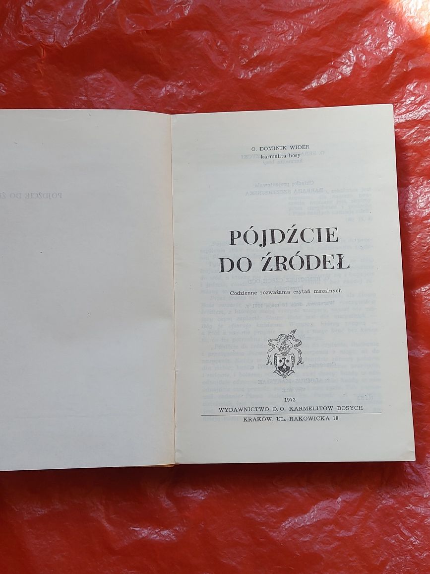 Książka Pójdzcie do ŻRUDEŁ 1972rok