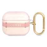 Etui Guess Strap Collection na AirPods 3 cover - różowe