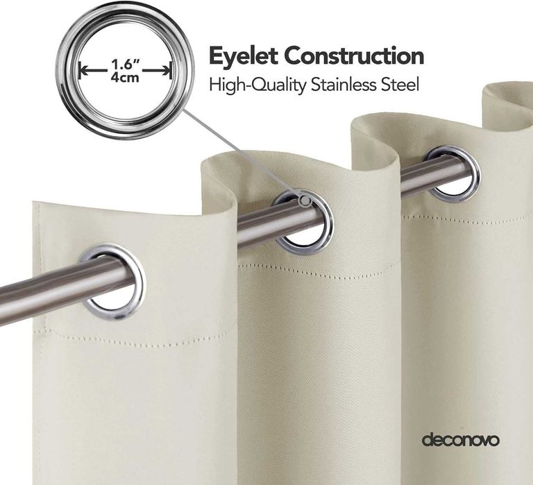 Nowa zasłona / kotara / zasłony / beż DECONOVO /132x160cm 1szt !1869!