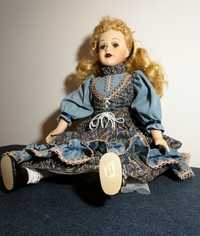 OKAZJA Piękna unikatowa lalka porcelanowa