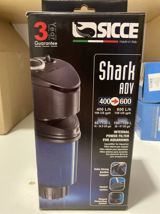 Filtr akwariowy wewnętrzny Sicce Shark ADV 600