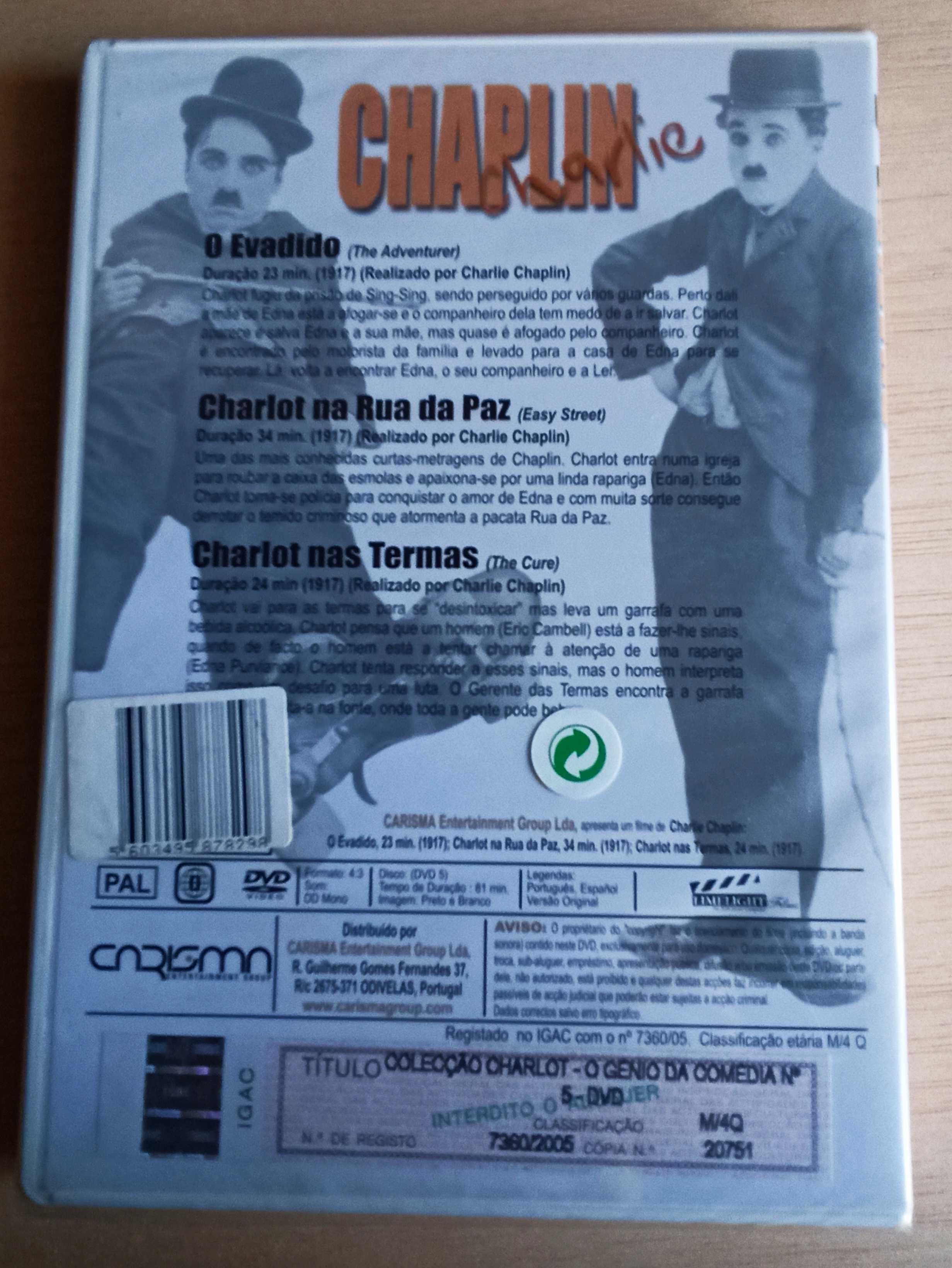 DVD Nº 5 - Coleção Charlot - O Génio da Comédia - Charlie Chaplin