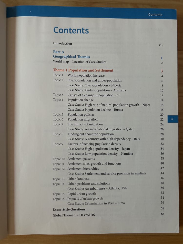 Geography coursebook Cambridge IGCSE , liceum IB