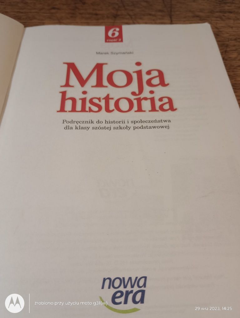 Moja historia. 6 klasa, cześć 2