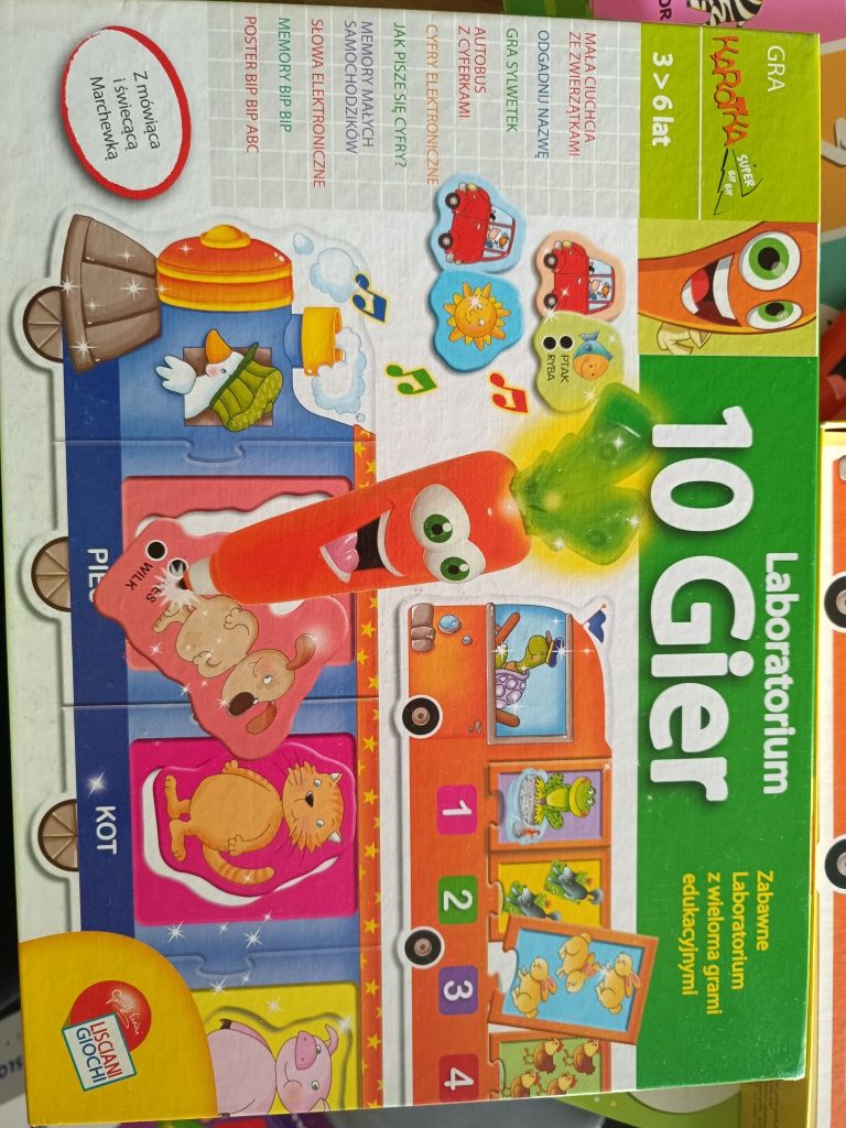 Gra edukacyjna z serii karotka 2szt (nowa+używana)