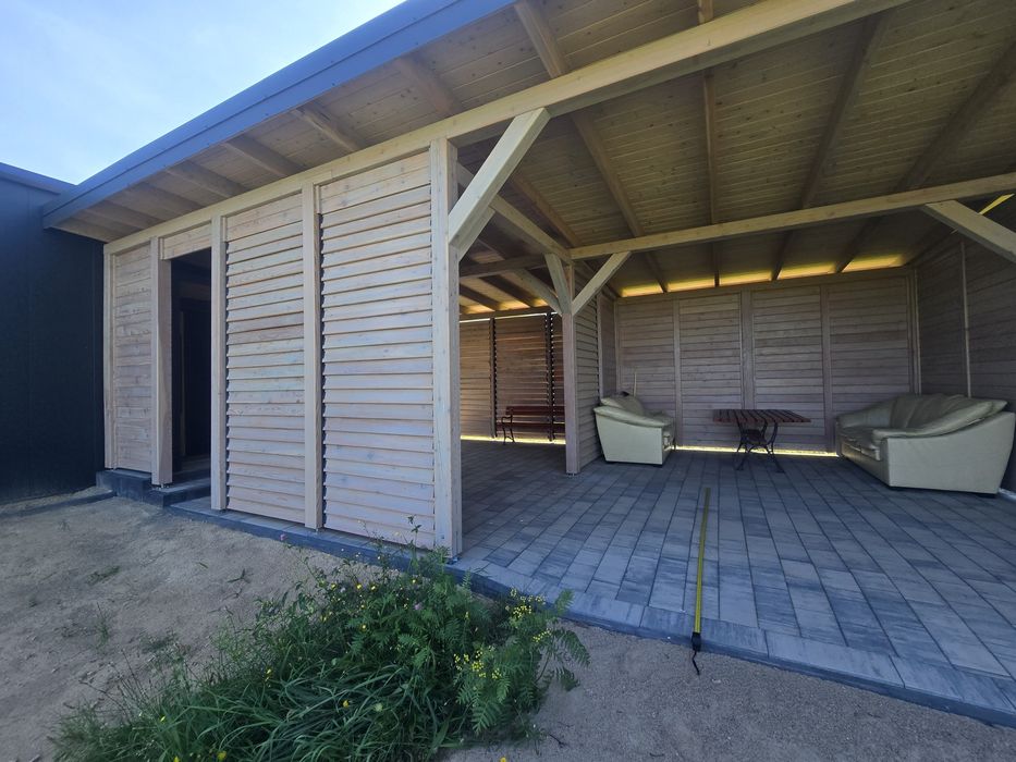 Domek całoroczny 40m2 + antresola 15m2 działka  10ar warunki zabudowy