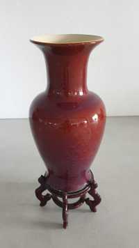 Vaso Esmaltado em Sangue de Boi, China, Final da Dinastia Qing