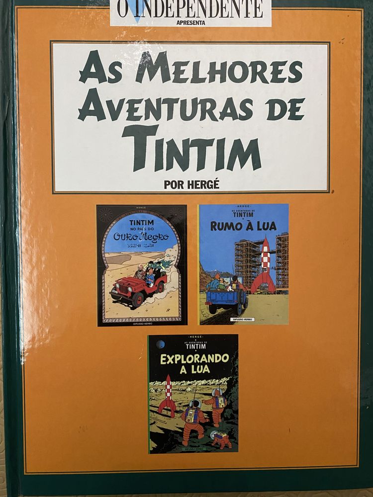 As Melhores Aventuras de Tintim  Encadernado Impecável