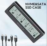 Shuole NVMe/SATA SSD карман USB 3.2 10Gbps, в комплекте 2 USB