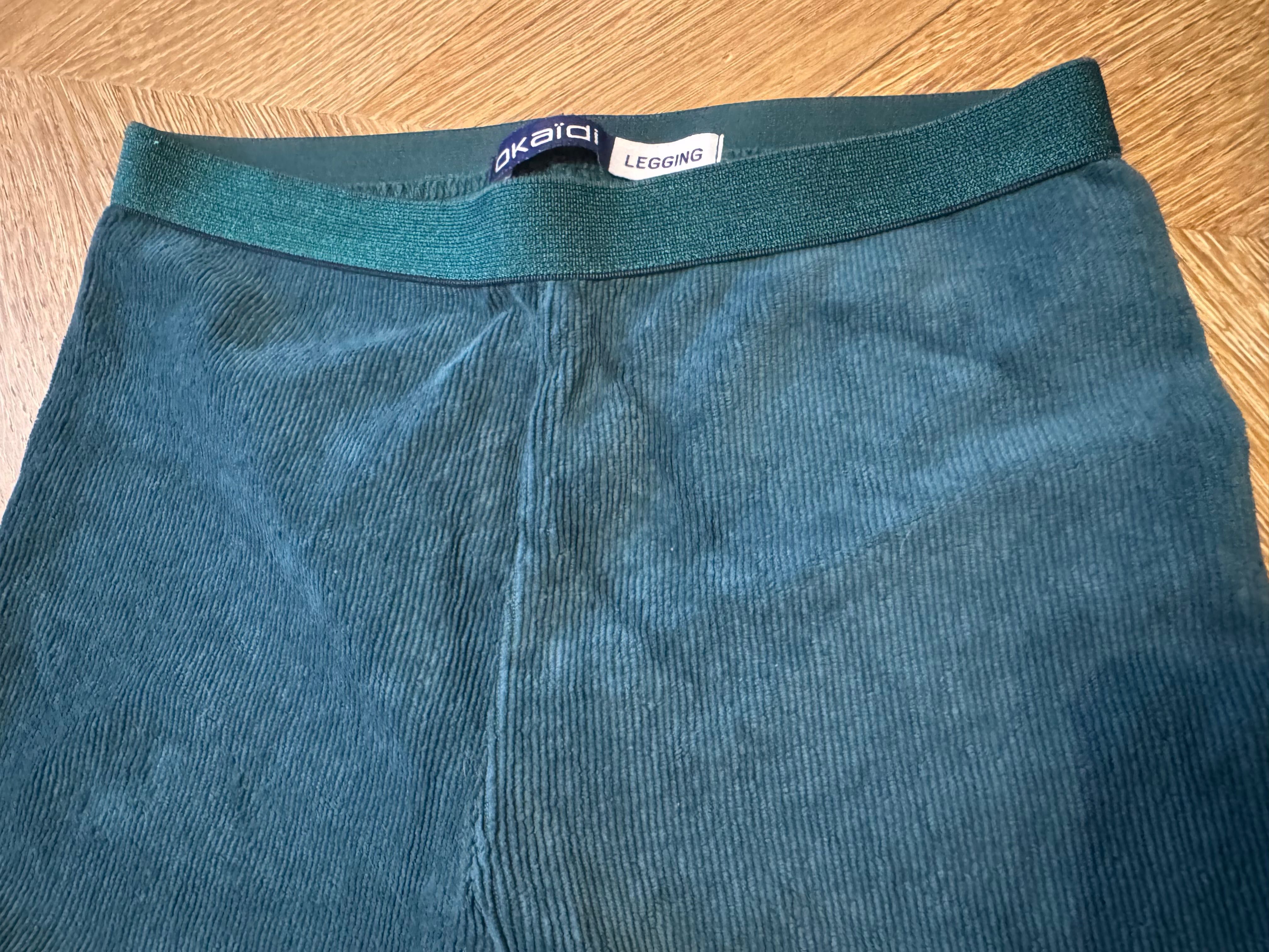 Legginsy welurowe Okaidi 140 cm dla dziewczynki