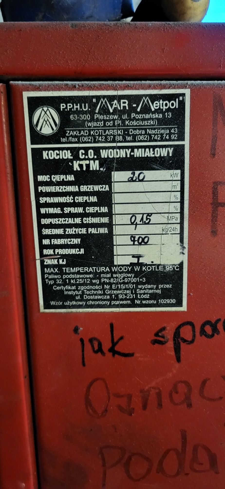 Części do kotla CO