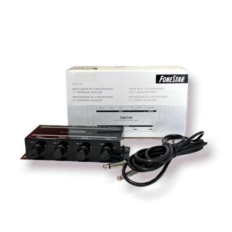 Misturador p/ 3 Microfones Fonestar CD-119