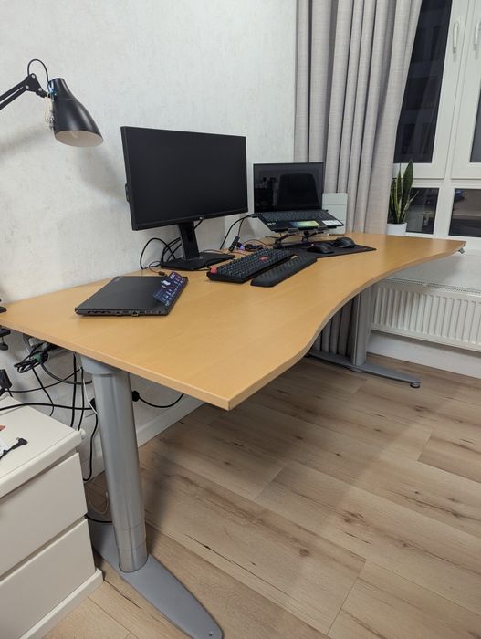 Стіл для роботи стоячи та сидячі. 180х90см. Вжив