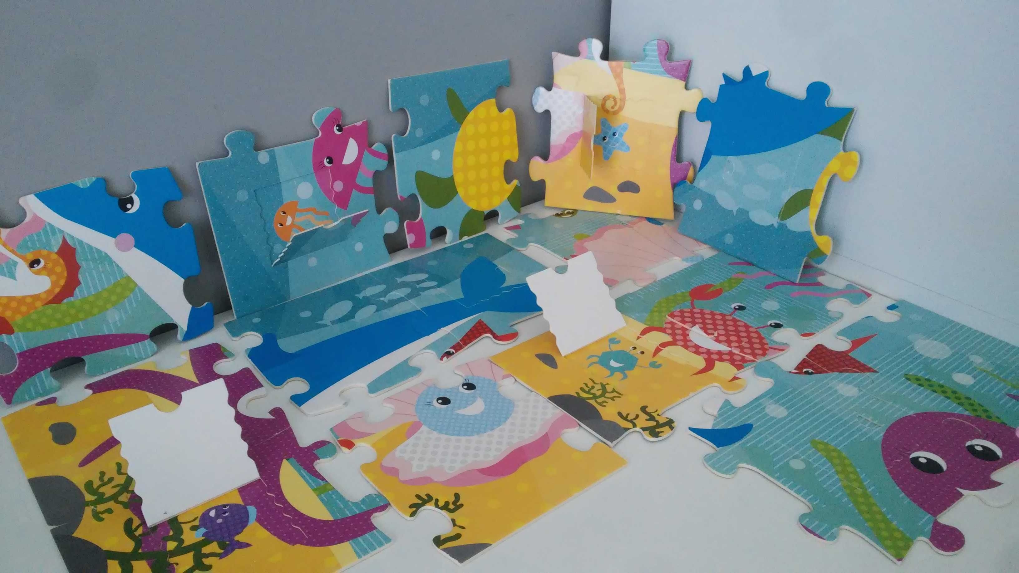 Surprise puzzle z okienkami 15 elementów RYBY OCEAN WODA duże PUZZLE