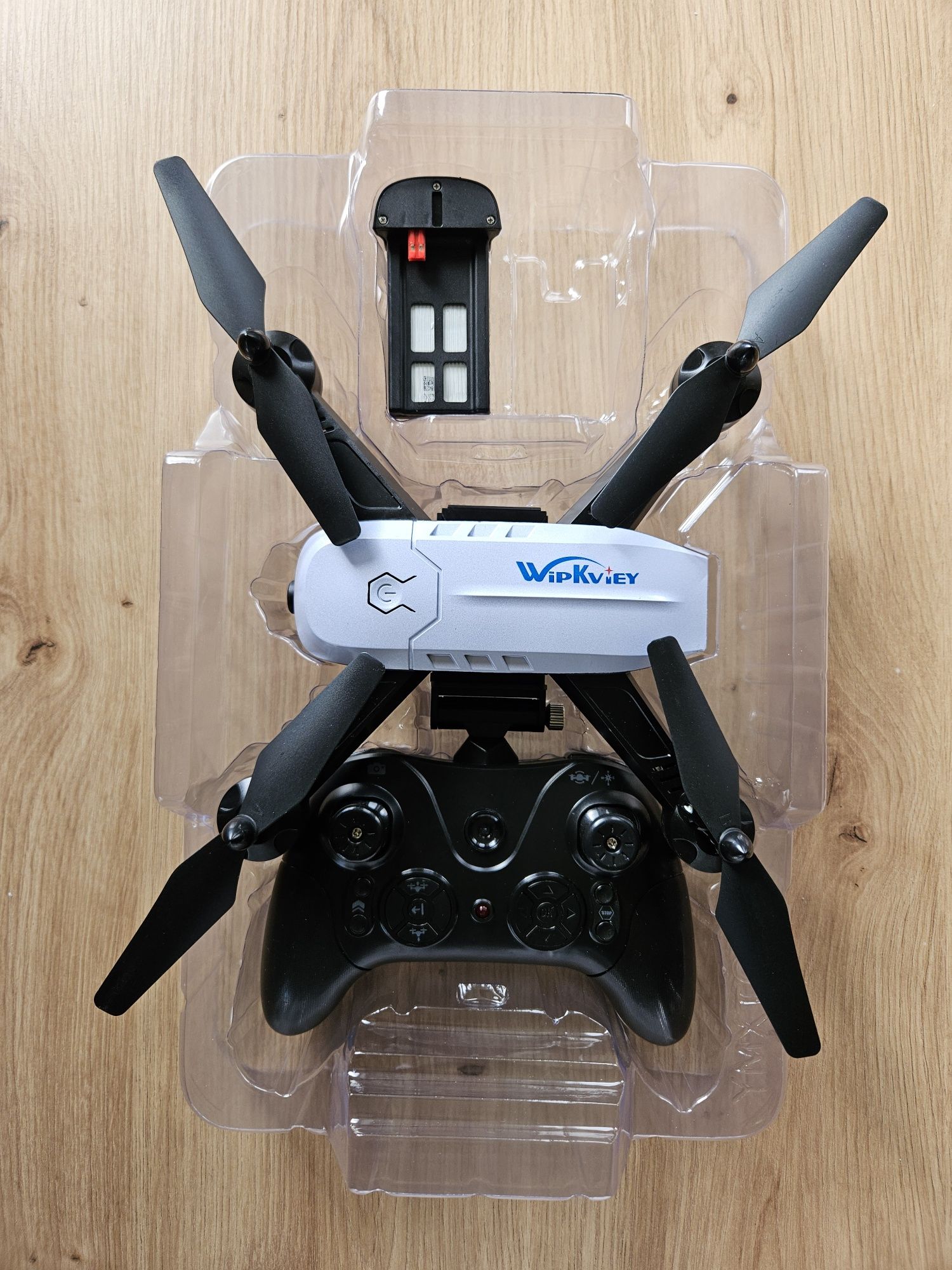 Wipkviey T6 Dron Full  1080P HD 2 x bateria