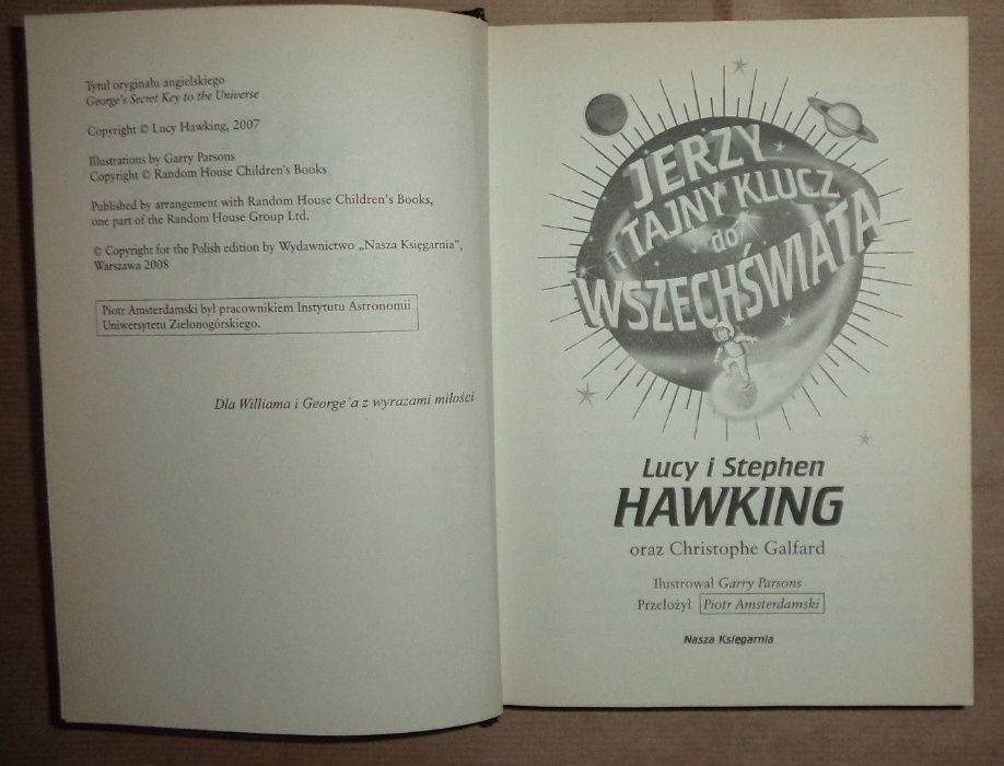Stephen Hawking - Jerzy i tajny klucz do wszechświata