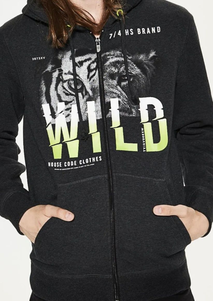 Bluza sportowa z nadrukiem wildld
