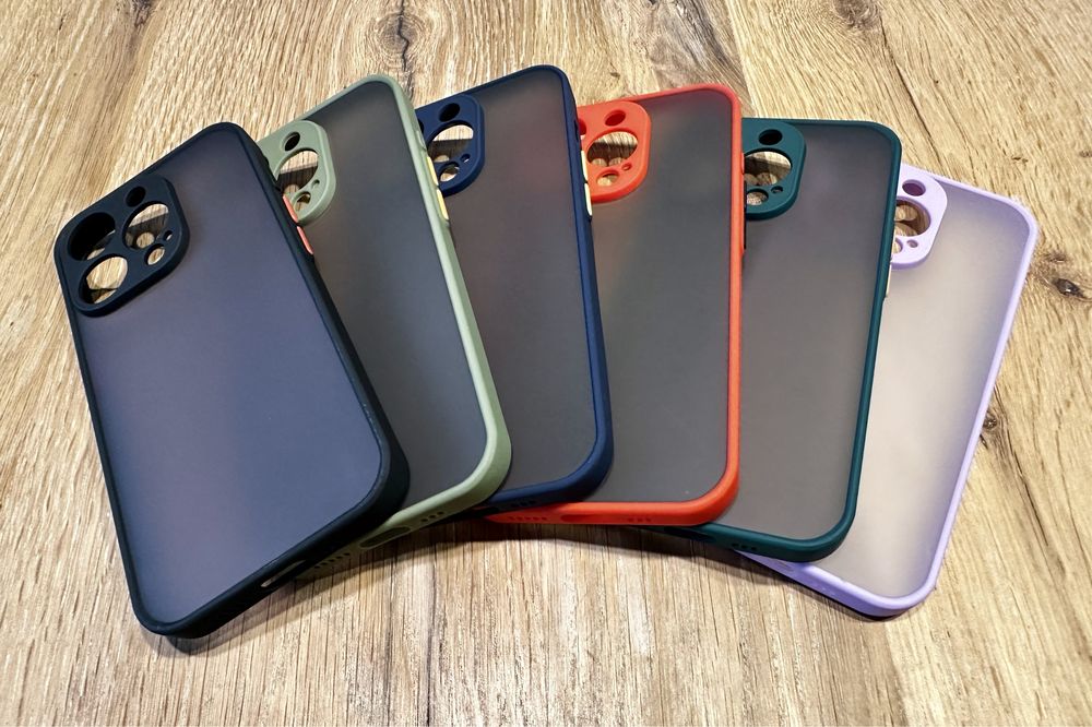 Etui matowe silikonowe iPhone 15 PRO niebieskie