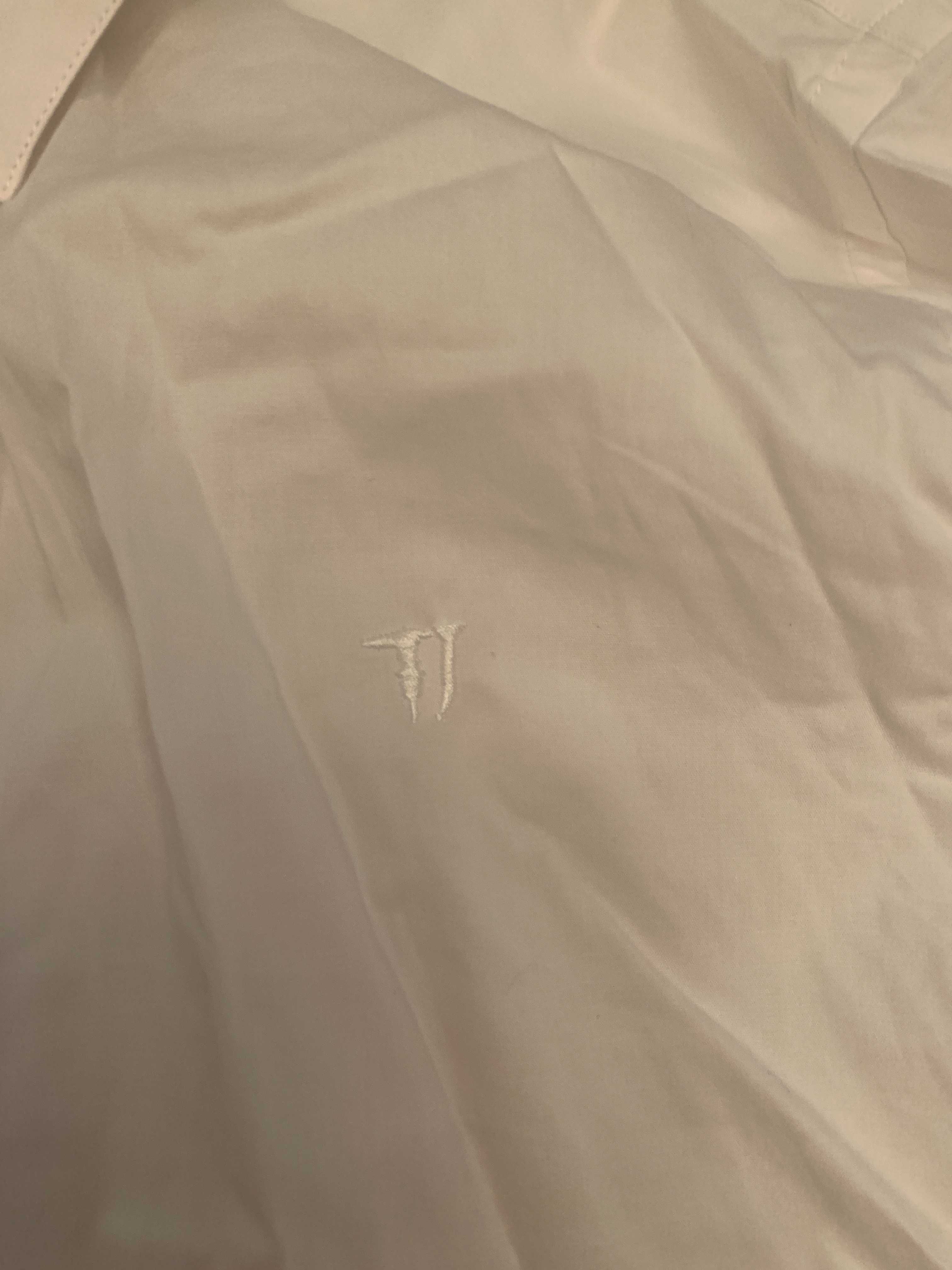 Белая мужская рубашка Trussardi оригинал, по воротнику 42-й размер