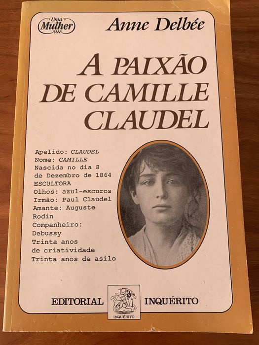 Livro A paixao de camille claudel