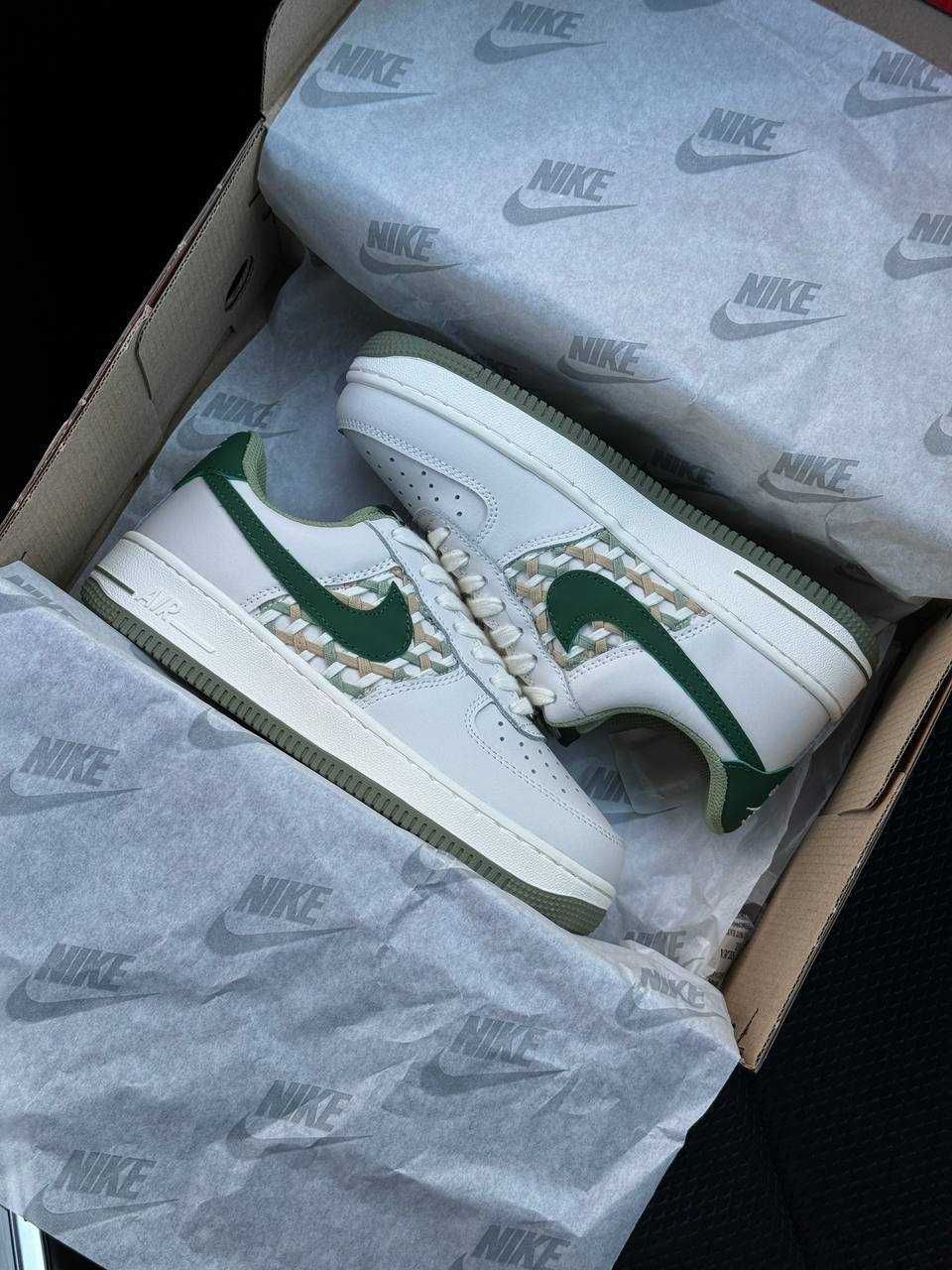 Жіночі кросівки найк аір форс Nike Air Force 1 Light Grey Green 36-41