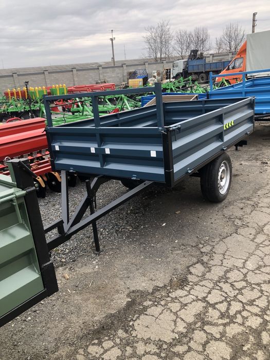 Прицеп до трактора,прицеп самоскид,1птс2, причіп до міні трактора.