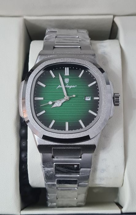 Relógio Poedagar Nautilus Verde Esmeralda - 41 mm
