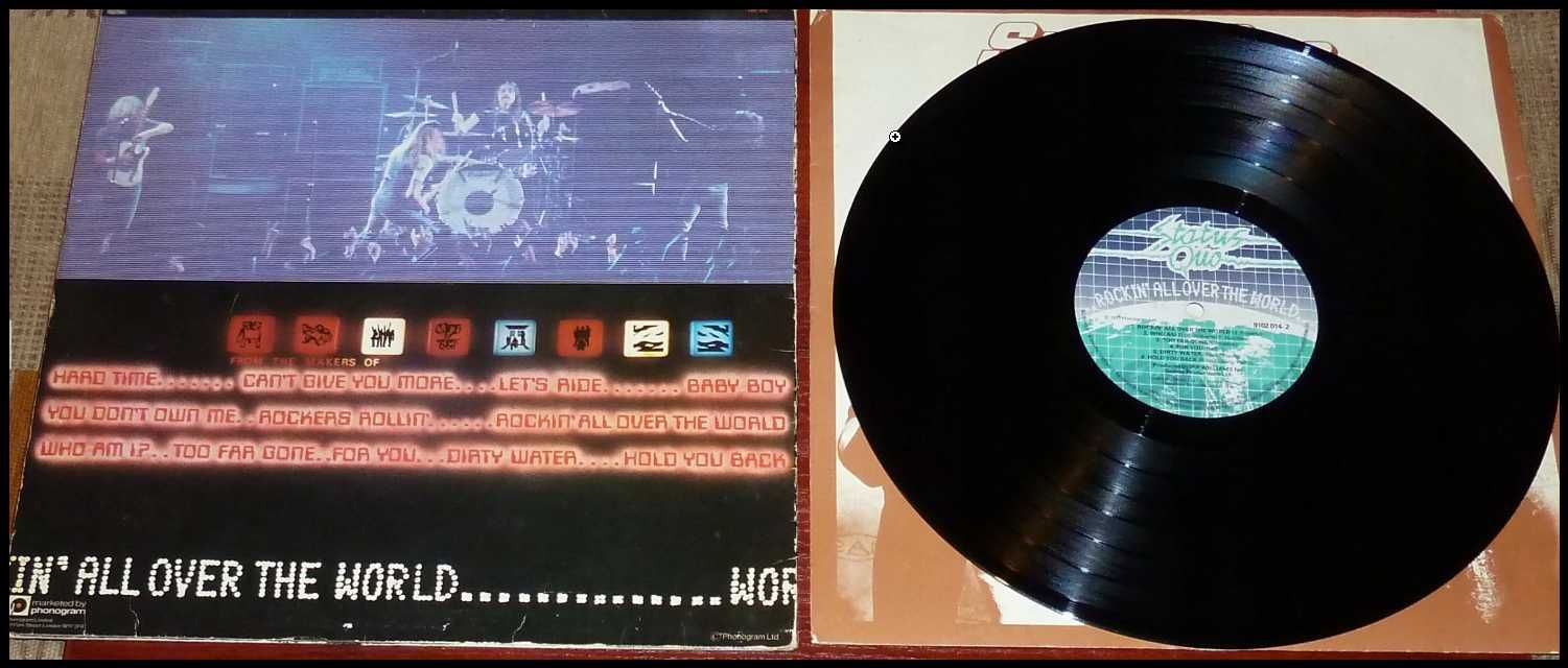 Status Quo Rockin All Over The World LP EX