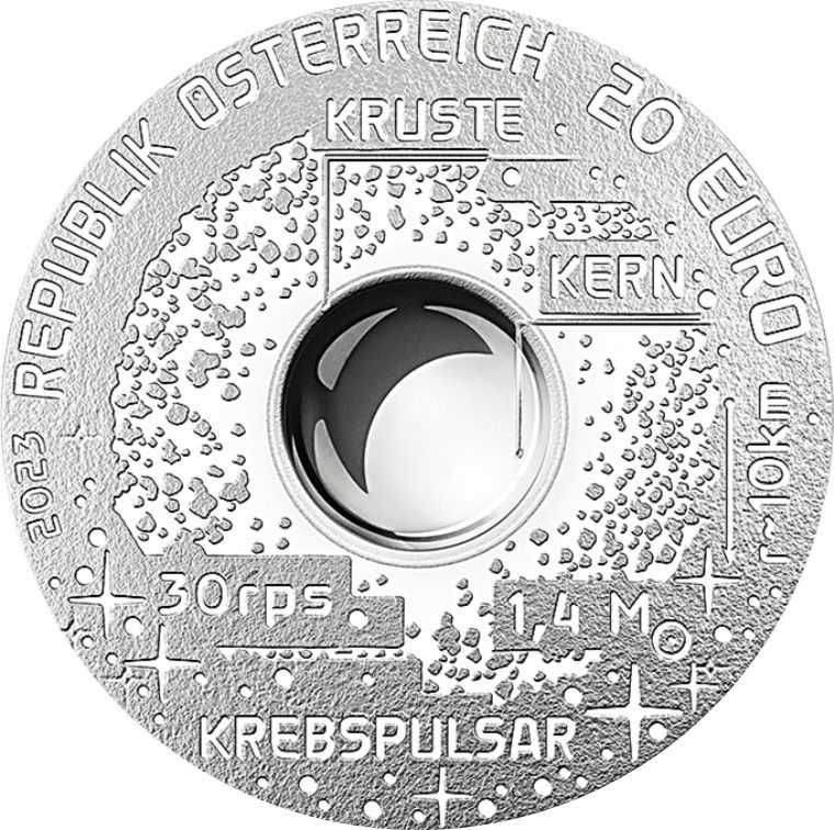 Moeda Estrela de Neutrões (Prata Proof)