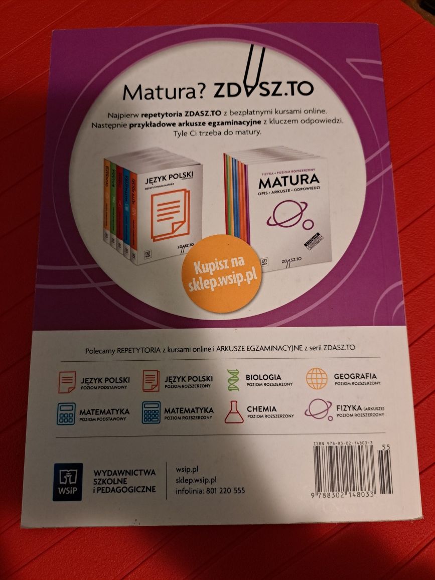 Podręcznik i zbiór zadań Z fizyką w przyszłość część 2 rozszerzenie