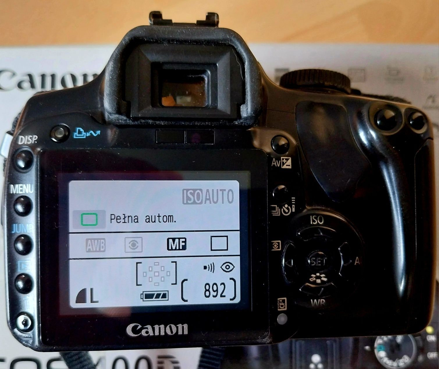 Canon EOS 400D body + lampa błyskowa