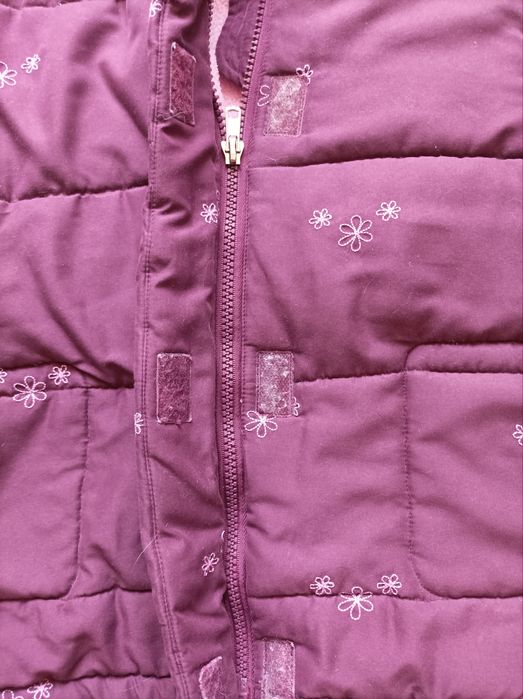 Kurtka zimowa gruba ciepła dla dziewczynki dziewczynka 110 C&A