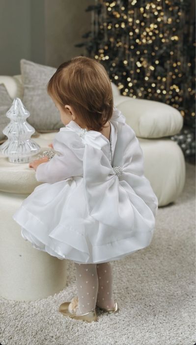 Сукня біла на рочок на рік Daniela kids Даніела кідс
