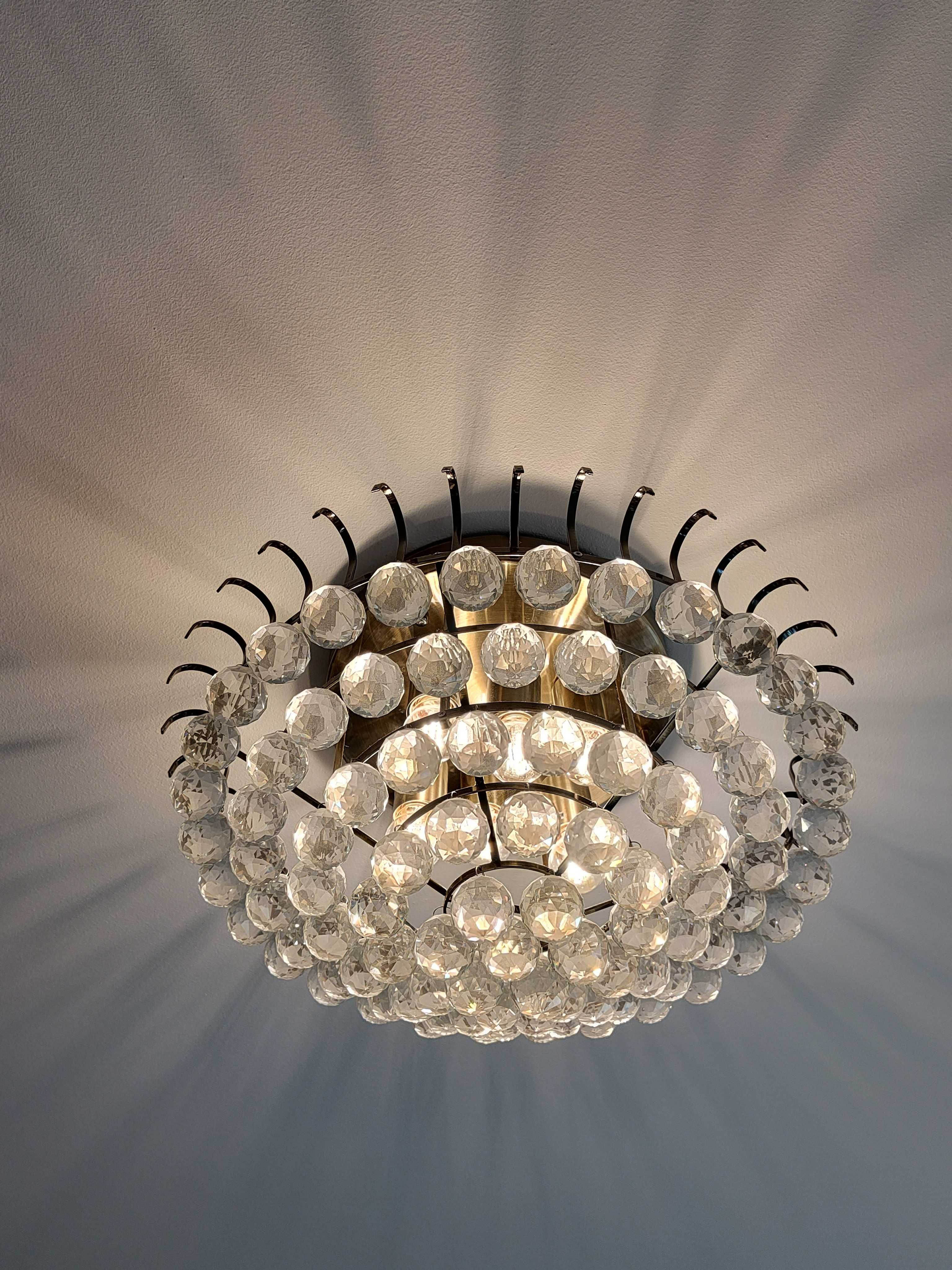 Lampa sufitowa Żyrandol z kryształami