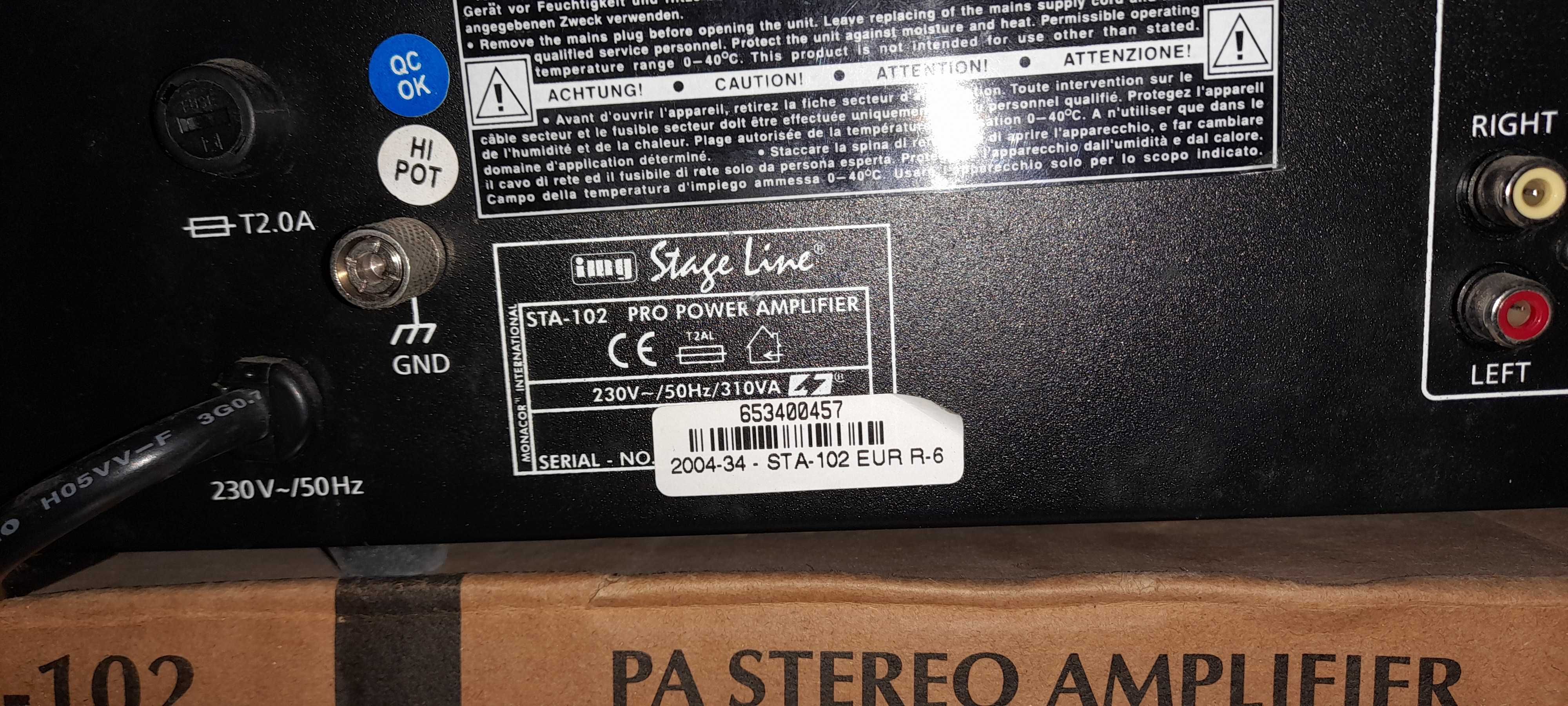 Img Stage Line sta-102 wzmacniacz 200w (Vintage OLO)