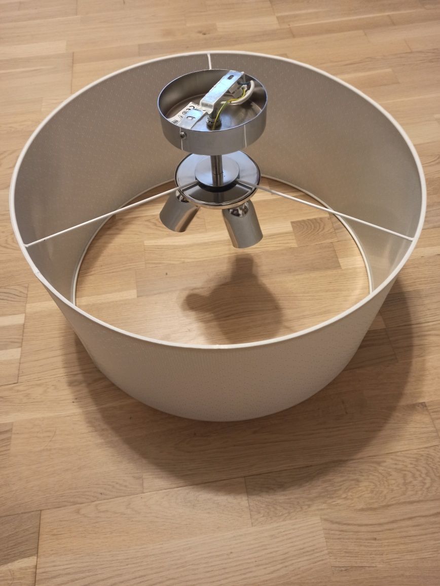 Plafon, abażur biały duży średnica 50 cm