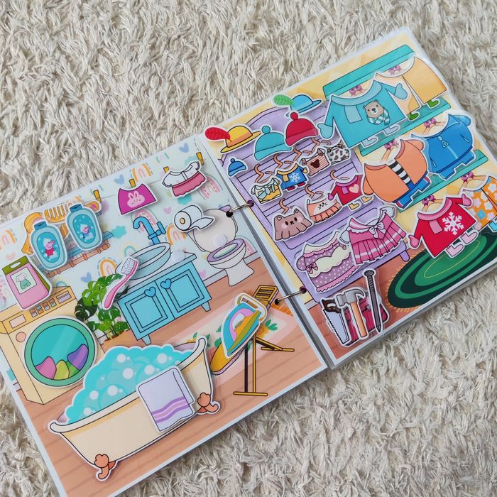 Свинка Пепа альбом на липучках гра на липучках Тока бока