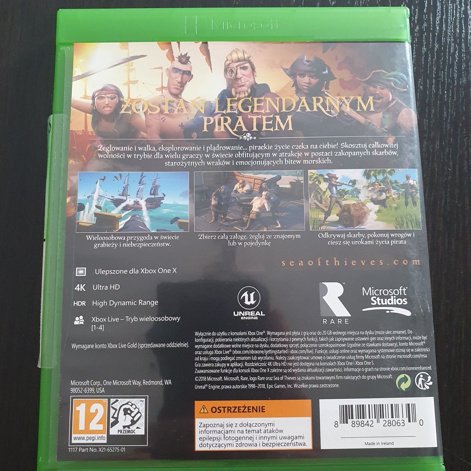 Sea of thieves 4K UHD HDR xbox one S Series X Ultra hd