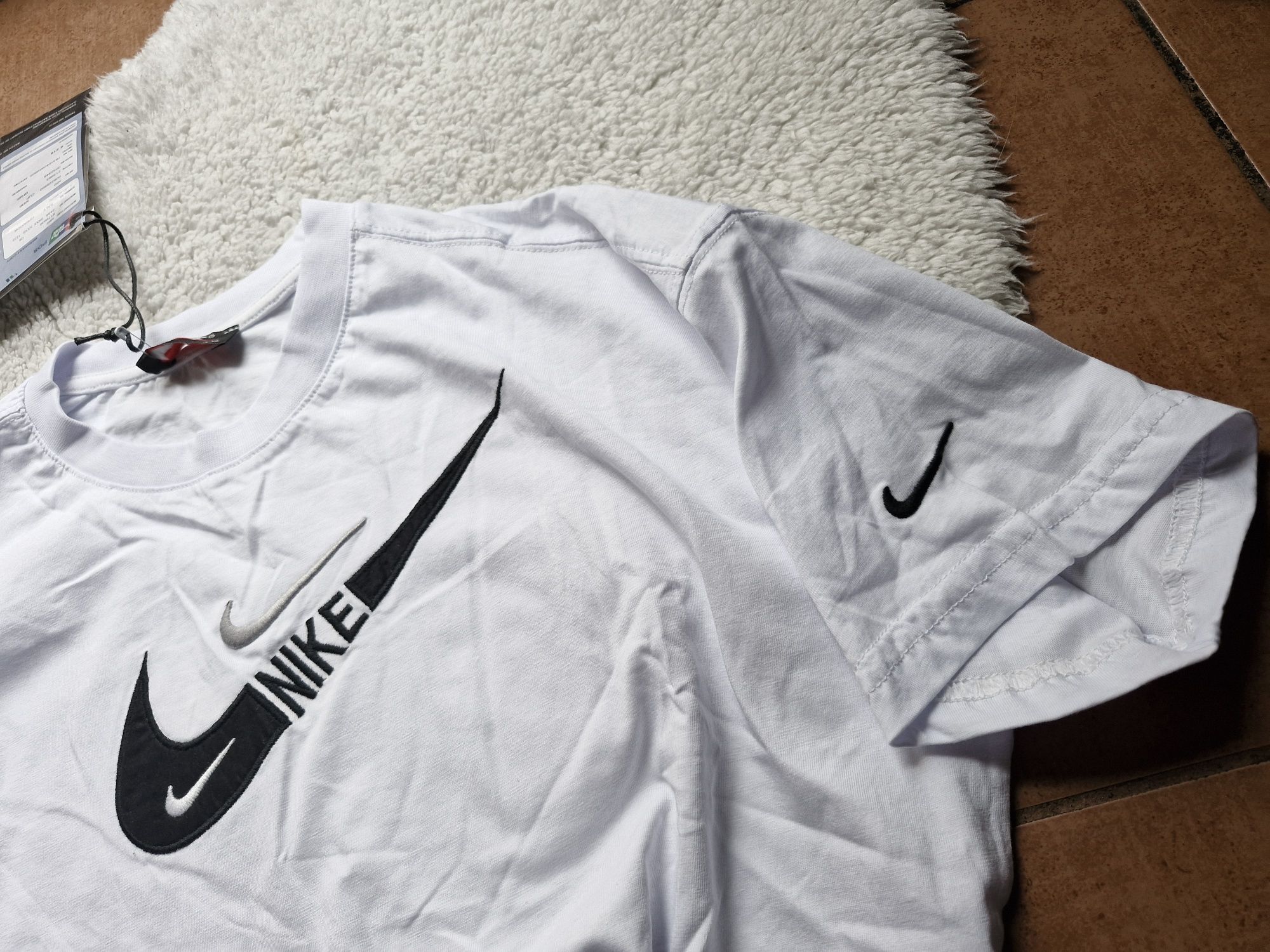 Nowa koszulka męska bawełna tshirt metki biały  nike 2xl prezent jakoś