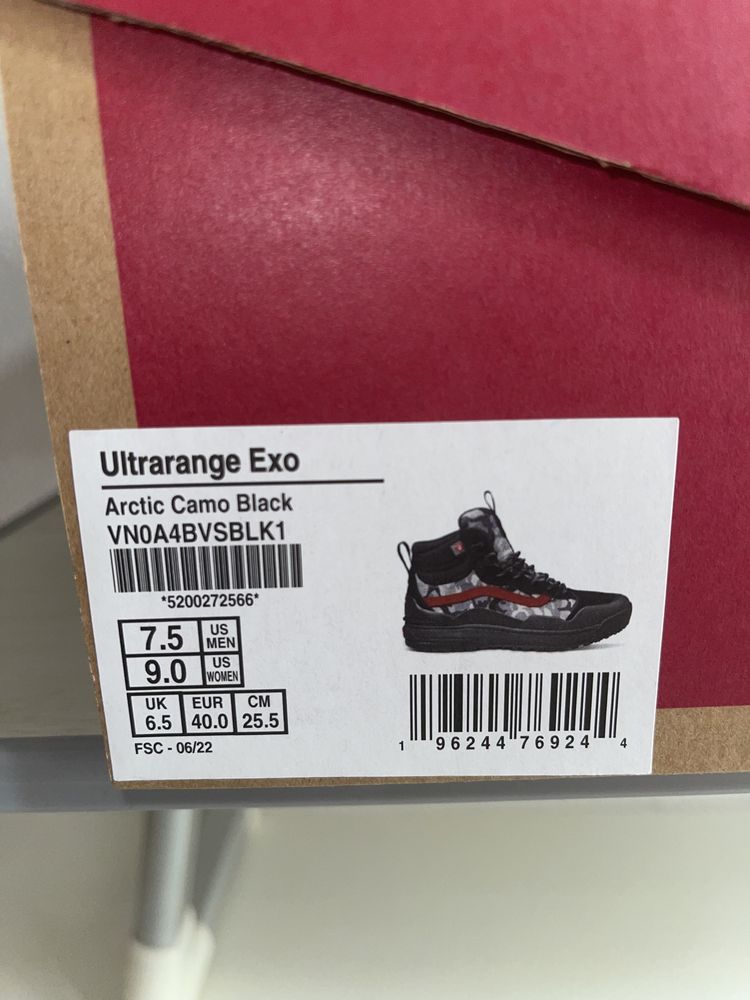 TÉNIS VANS ULTRARANGE EXO HI MTE-2